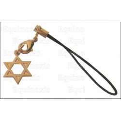 Joya de móvil judaica – Estrella de David – Oro brillante