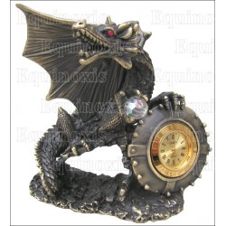 Figurine dragon étain – Dragón horloge