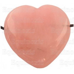 Colgante piedra – Corazón – Cuarzo rosa