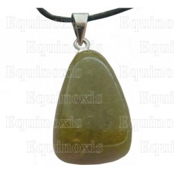 Colgante piedra – Piedra pulida – Jade verde