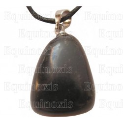 Colgante piedra – Piedra pulida – Obsidiana negra