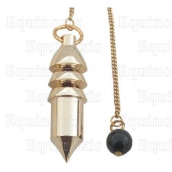 Pendule de radiesthésie métal doré 20 – Pendule pile radionique