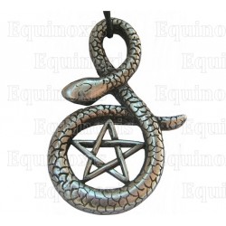 Colgante simbólico – Pentagrama en serpiente
