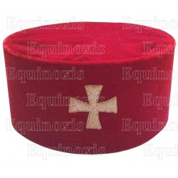Toque maçonnique – Knights Templar (KT) – Toque du Temple – Taille 59