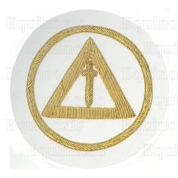Badge / Macaron GLNF – Arche Royale Domatique – Officier National – Grand Gardien – Brodé main